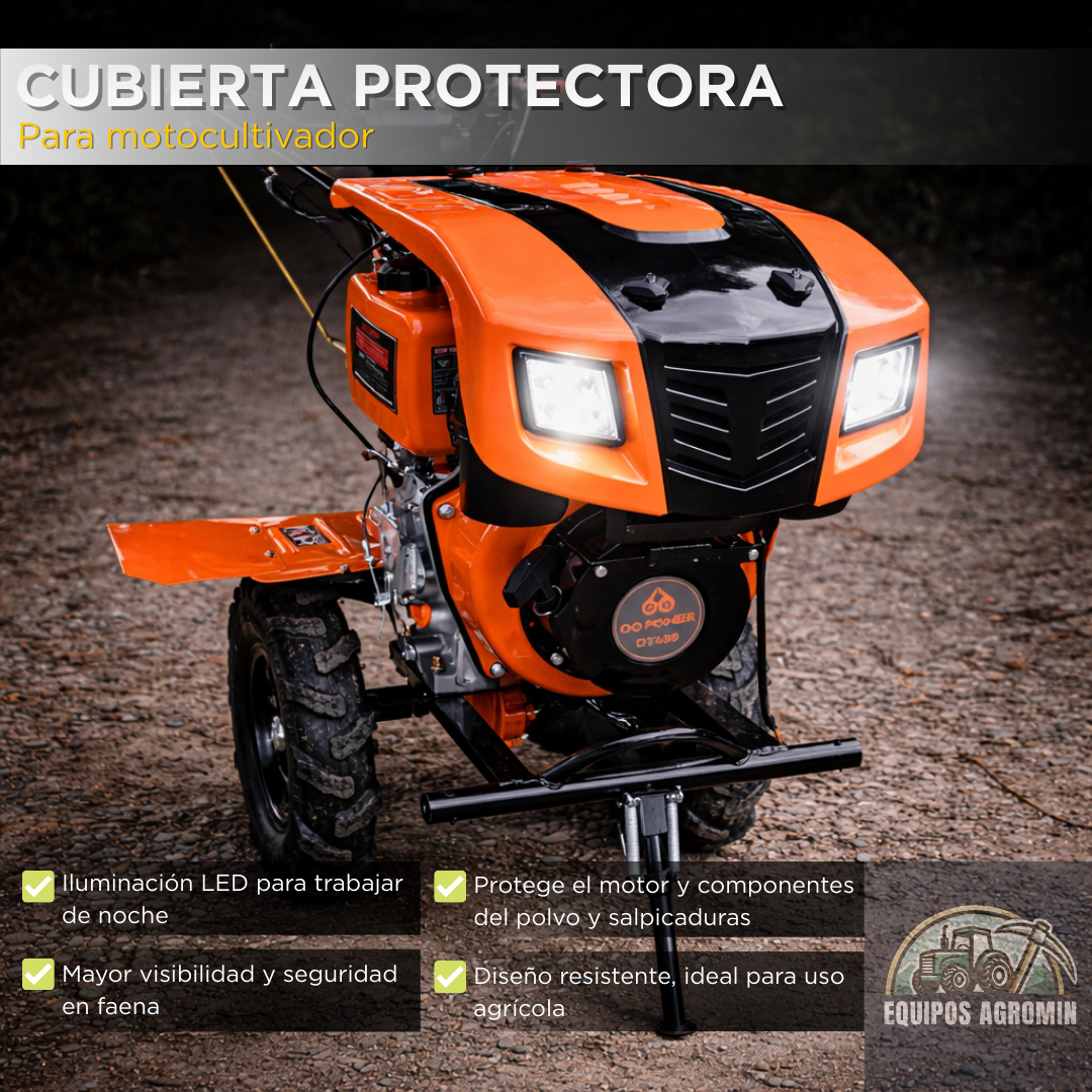 Motocultivador Bencinero 7 HP Pro (Eléctrico + Kit Accesorios)