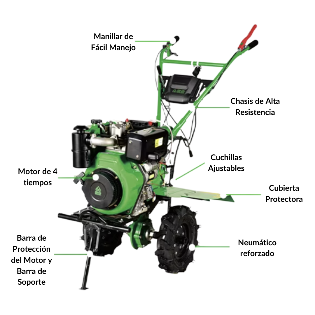 Motocultivador Diesel 15 HP