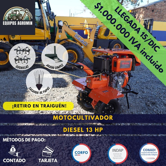 MOTOCULTIVADOR 13 HP