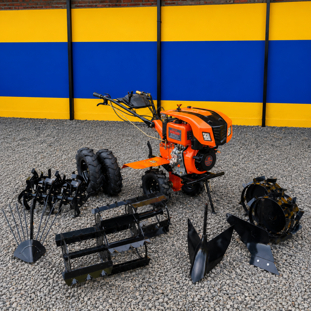 Motocultivador 14 HP Full (Eléctrico + Kit Completo)