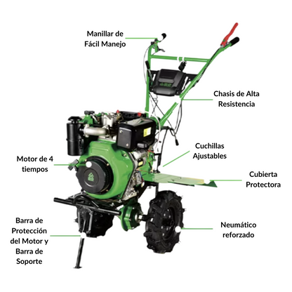 Motocultivador Diesel 15 HP